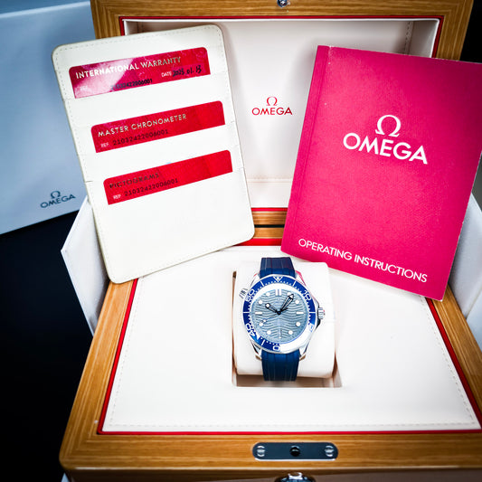 Omega Seamaster 300M Diver Gray Wave Dial Ref # 210.32.42.20.06.001