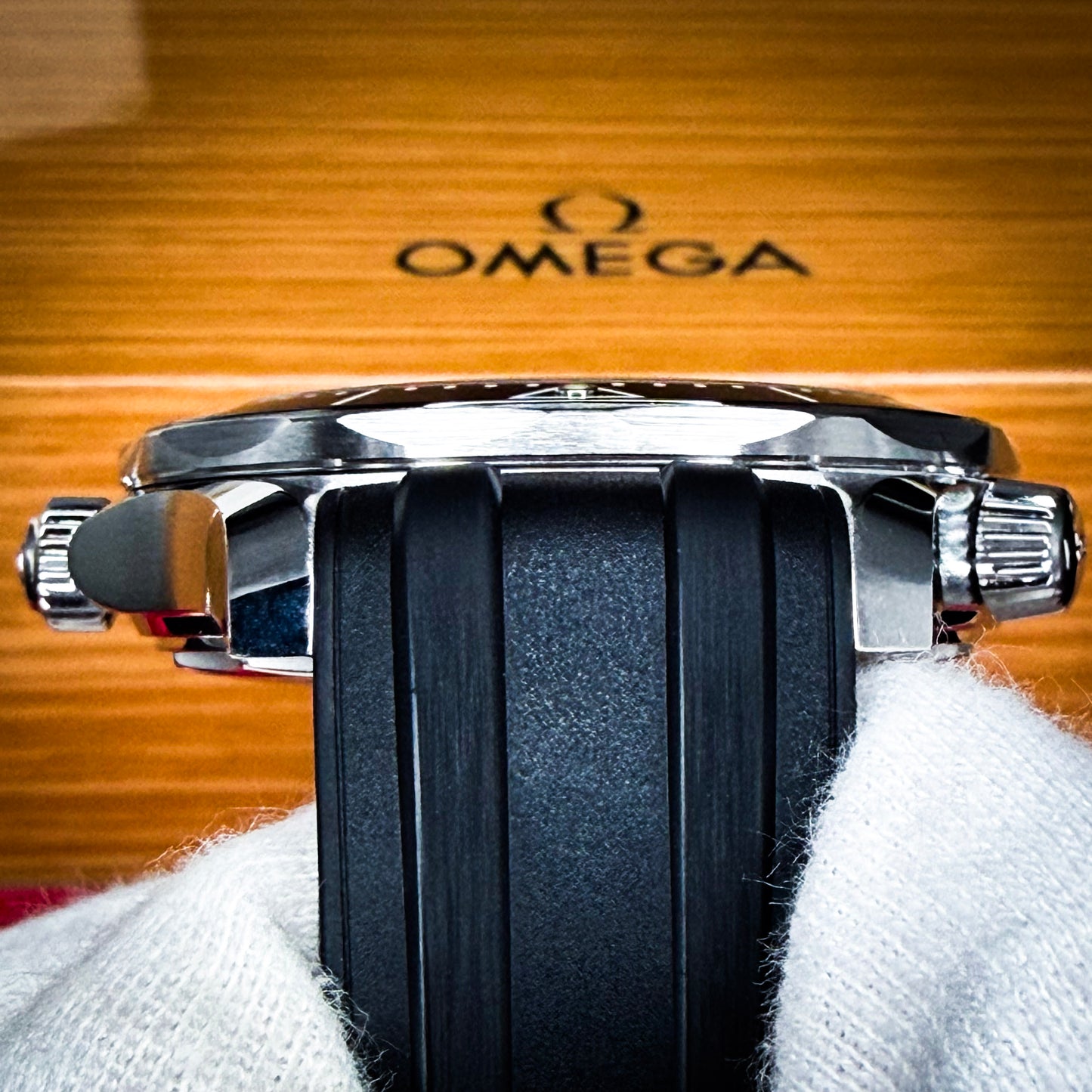 Omega Seamaster Professional Diver Black Wave Dial - Ref # 210.32.42.20.01.001