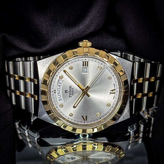 Tudor Royal Day/Date 41mm Stainless & Gold with factory diamond dial - Ref # 28603