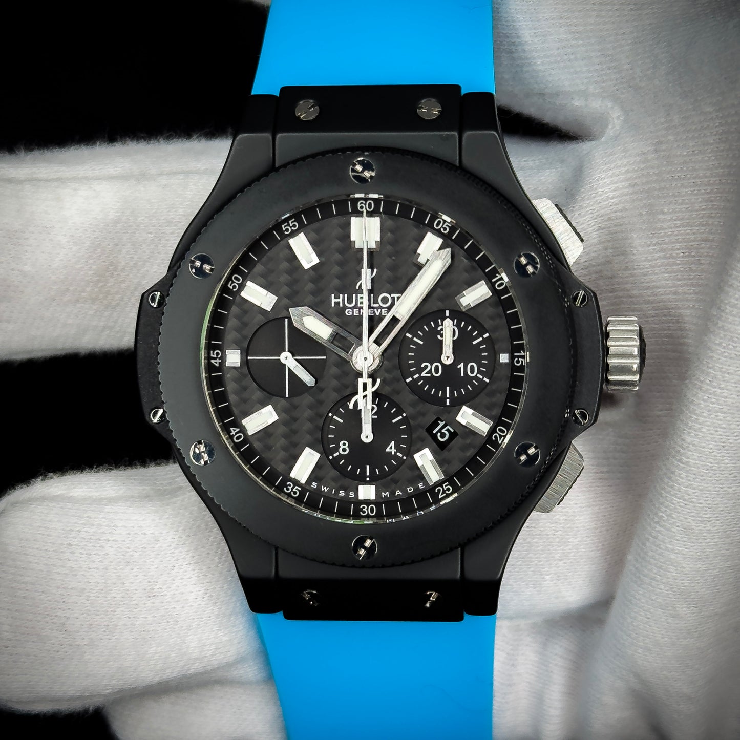 Hublot Big Bang Black Ceramic 44mm with Carbon Fiber Dial – Ref. 301.CI.1770.RX