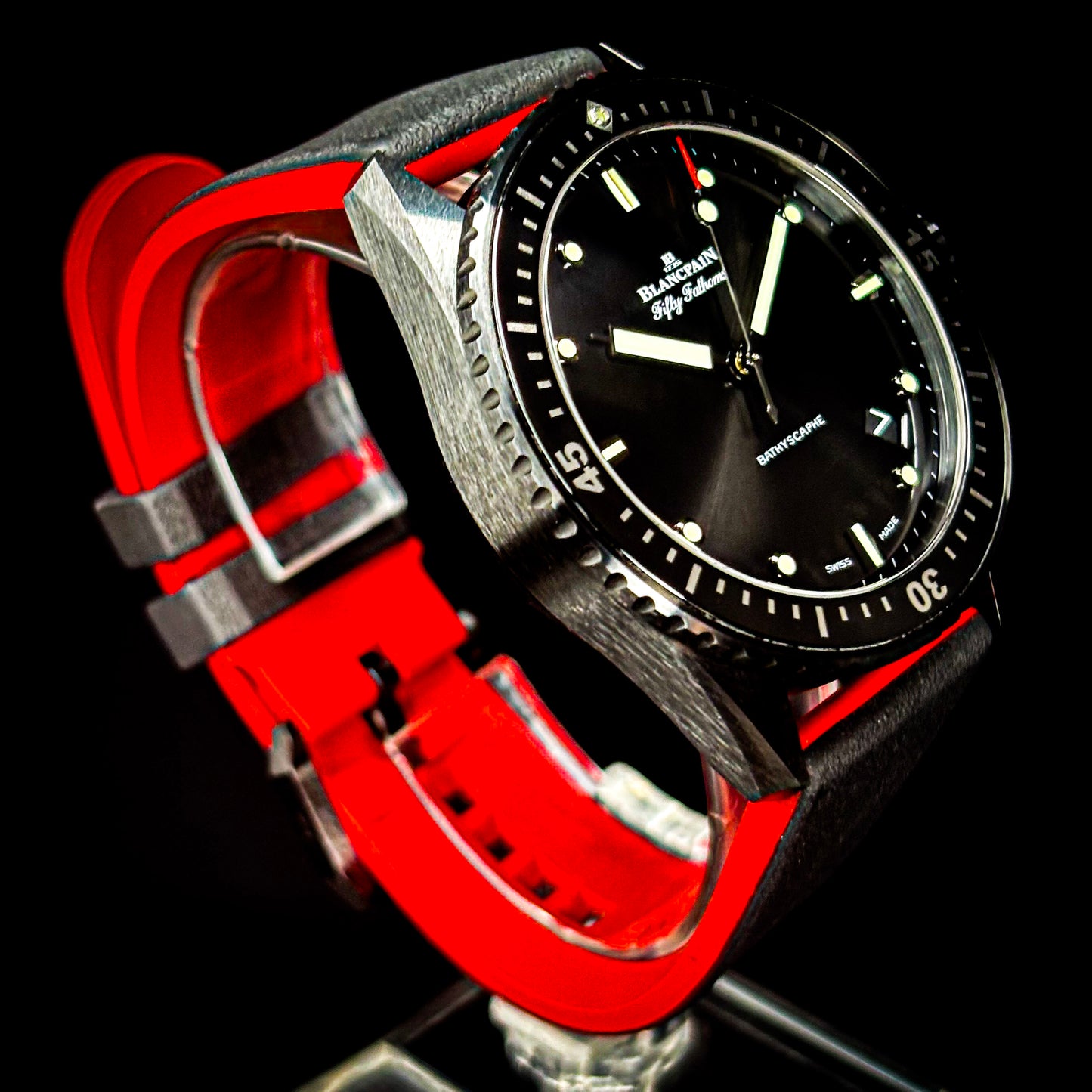 Blancpain Fifty Fathoms Bathyscaphe Black Ceramic - Ref # 5000-0130-B52A