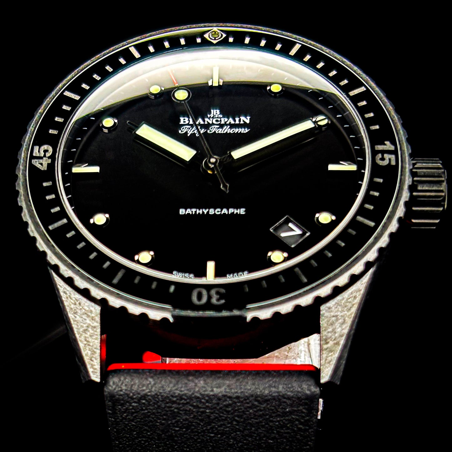 Blancpain Fifty Fathoms Bathyscaphe Black Ceramic - Ref # 5000-0130-B52A