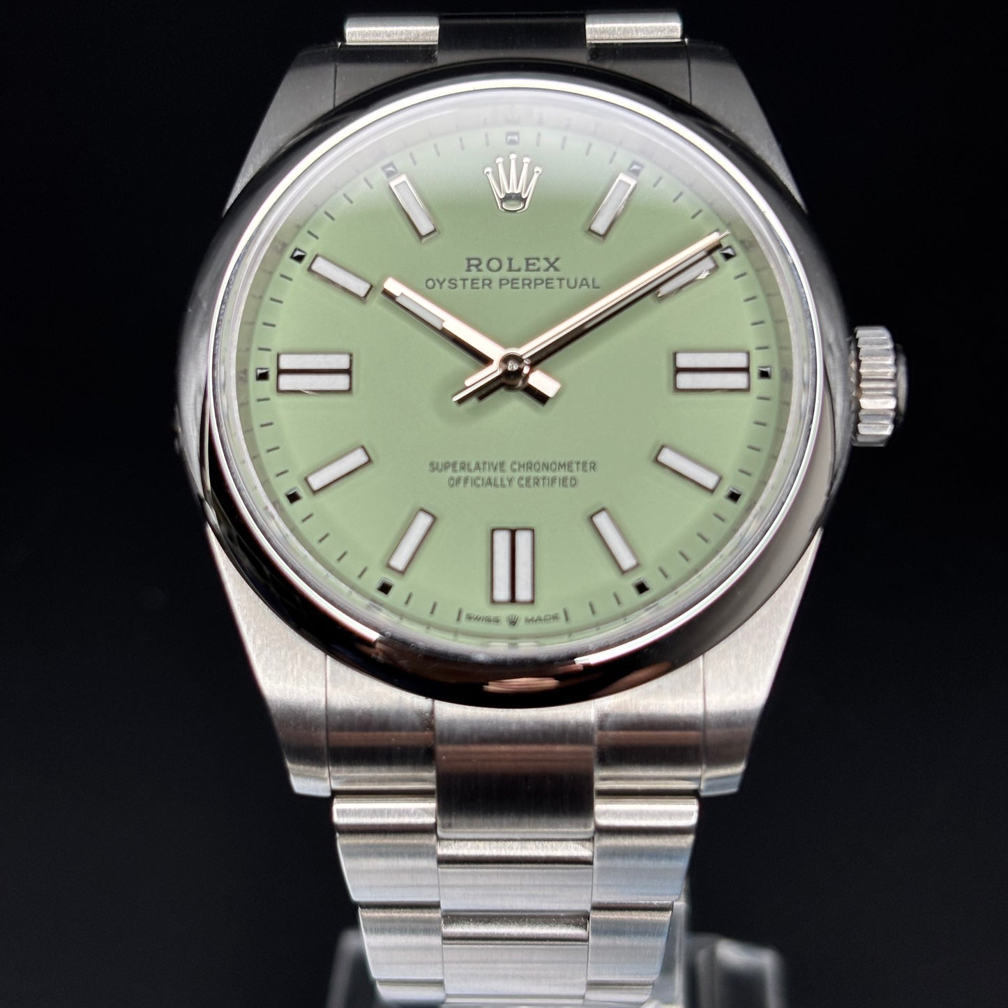 Rolex Oyster Perpetual 41mm Pistachio Dial New/Unworn - Ref # 134300