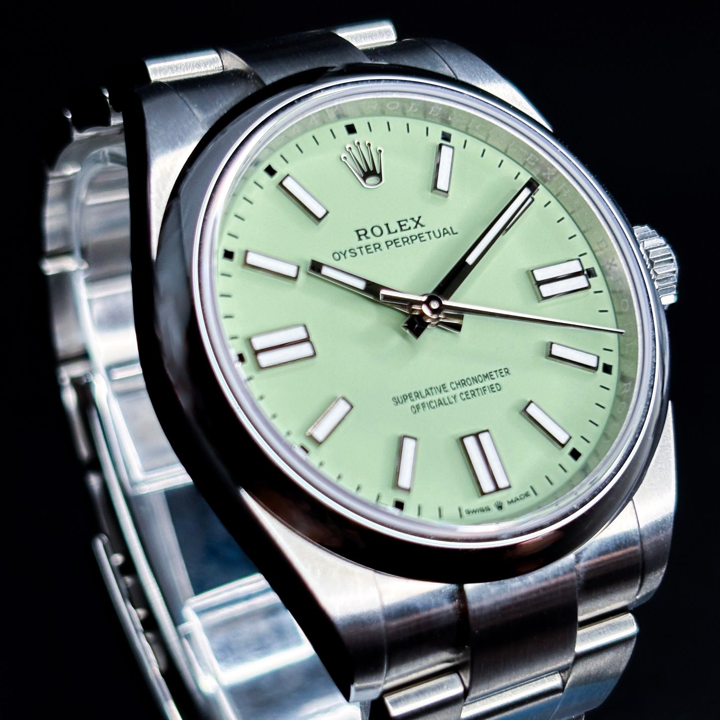 Rolex Oyster Perpetual 41mm Pistachio Dial New/Unworn - Ref # 134300