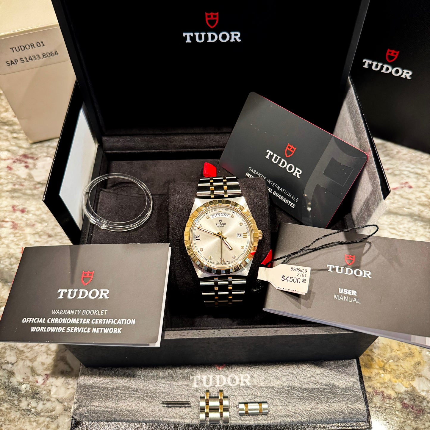 Tudor Royal Day/Date 41mm Stainless & Gold with factory diamond dial - Ref # 28603