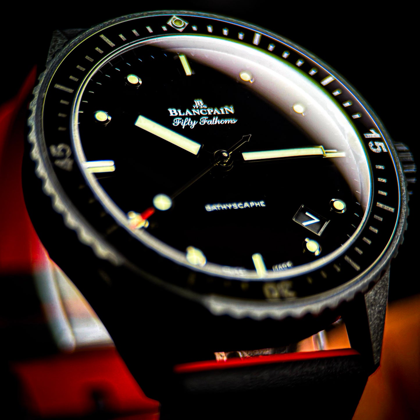 Blancpain Fifty Fathoms Bathyscaphe Black Ceramic - Ref # 5000-0130-B52A