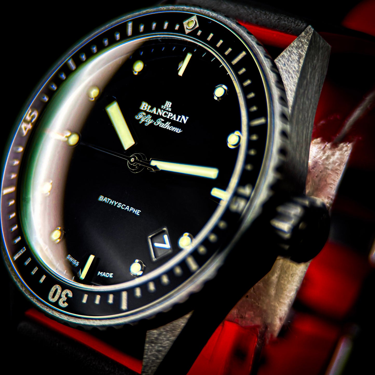 Blancpain Fifty Fathoms Bathyscaphe Black Ceramic - Ref # 5000-0130-B52A