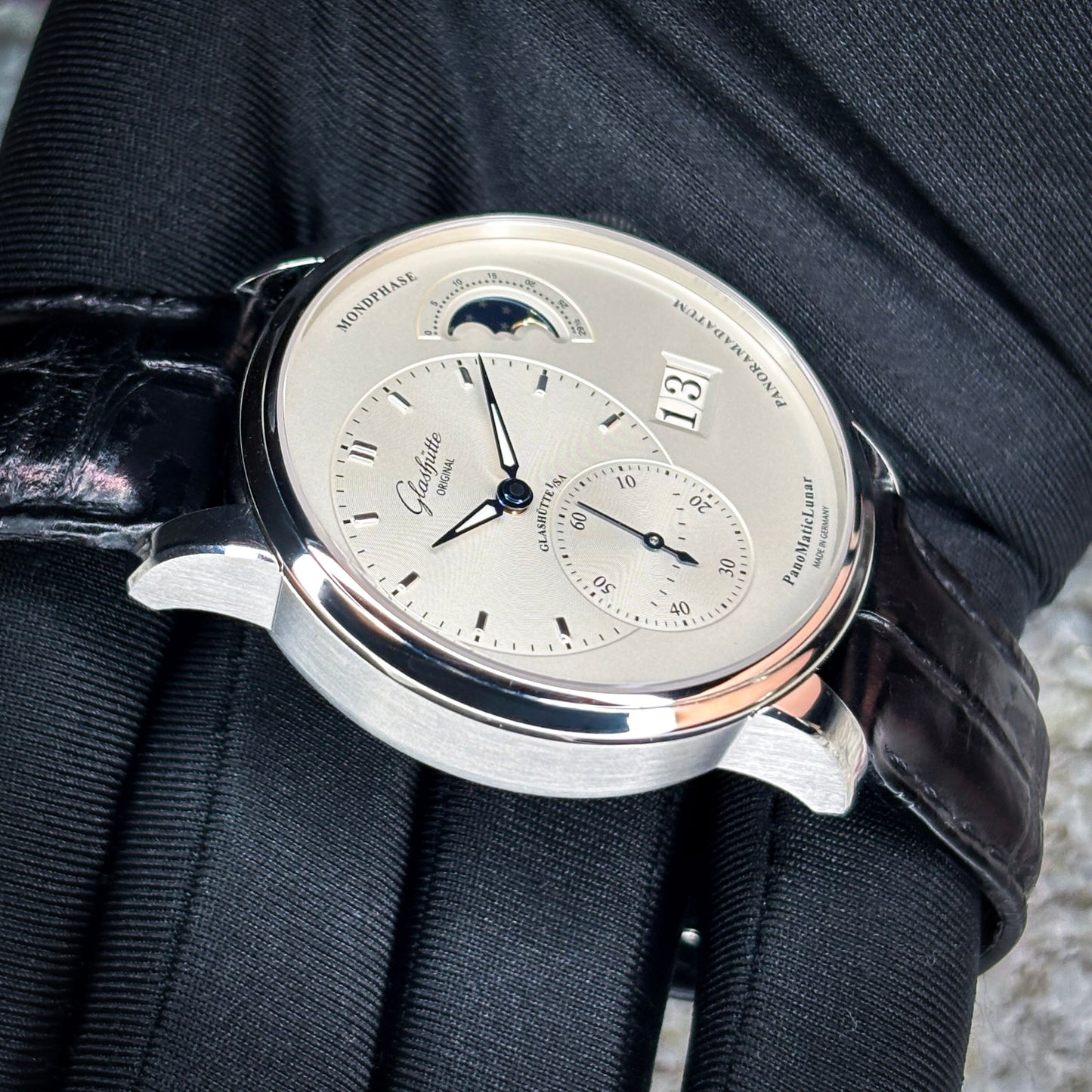 Glashütte Original PanoMaticLunar Moonphase Ref # 1-90-02-42-32-61
