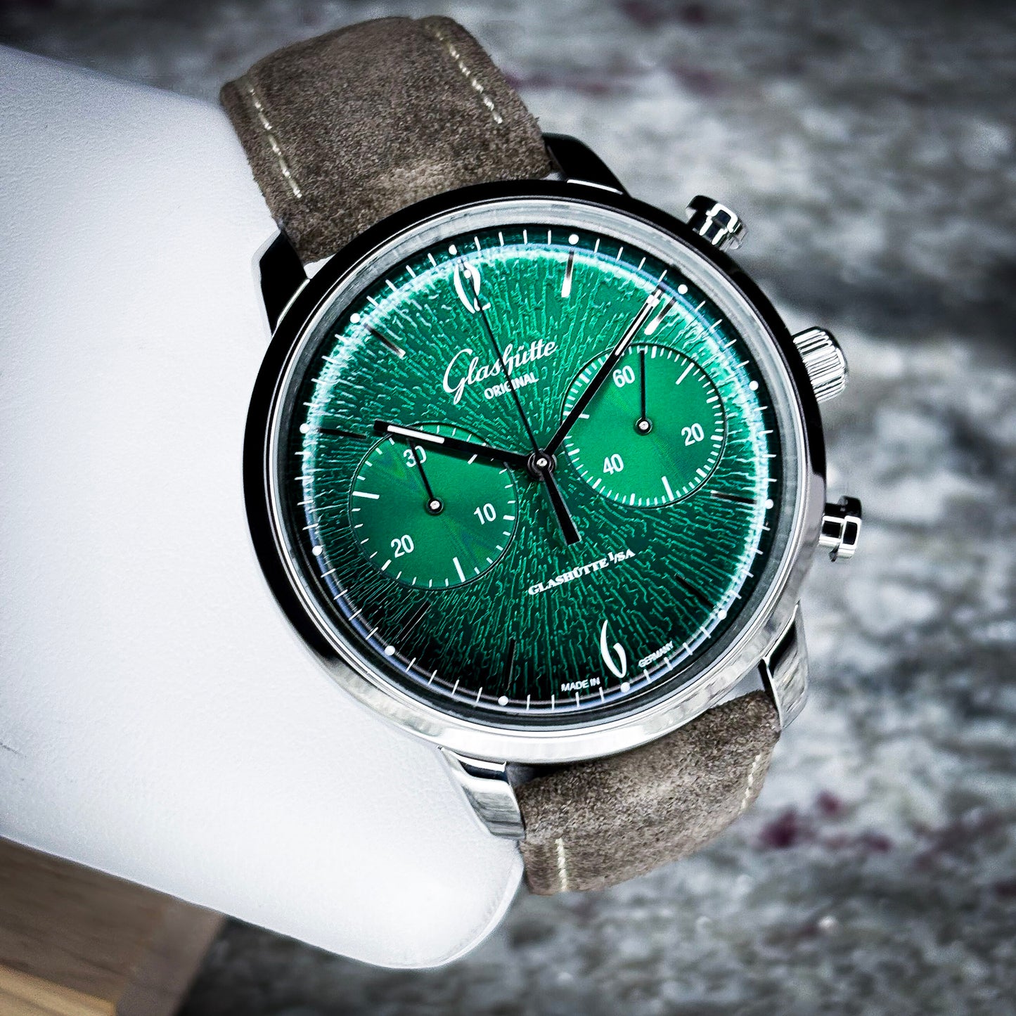 Glashütte Originals Sixties Chronograph Annual Edition Green Dial Ref # 1-39-34-05-22-04